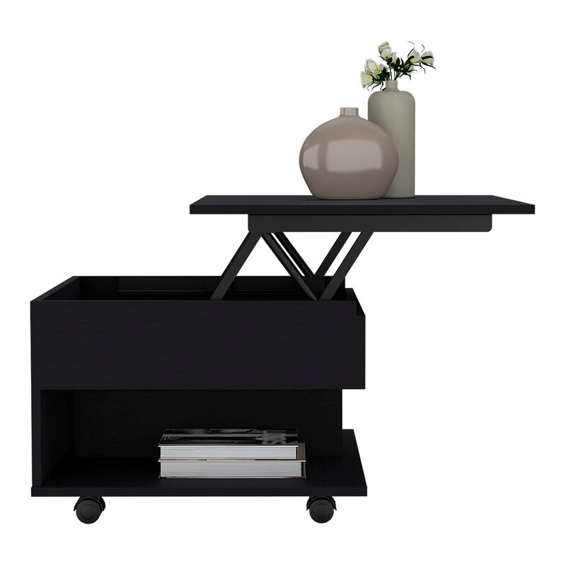 Lift Top Coffee Table Mercuri, Living Room, Black