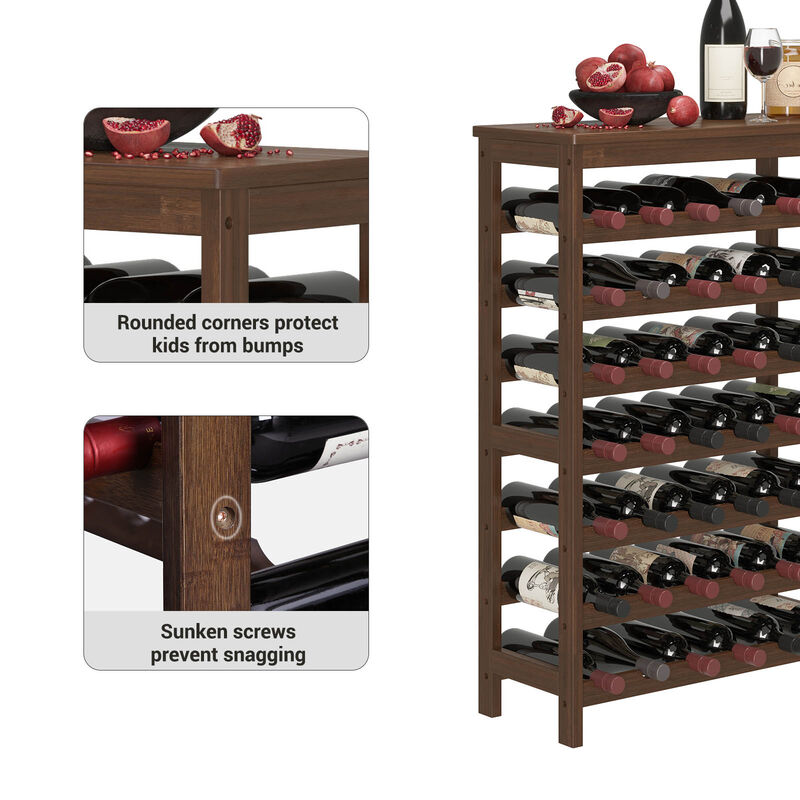 Free-Standing Floor Wine Rack - Stylish and Functional Storage Solution for Your Wine Collection