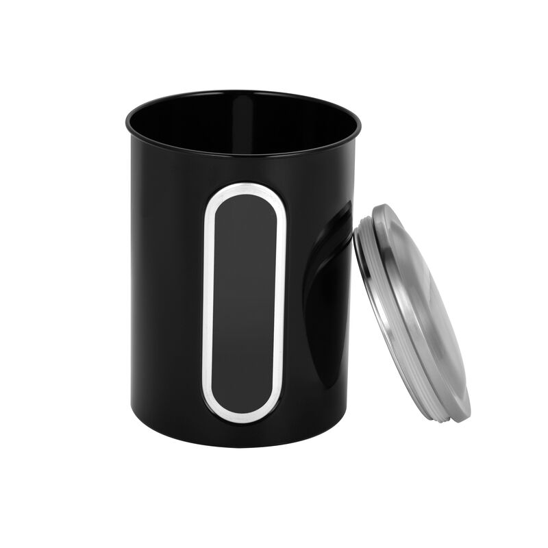 3-Piece Sealed Canister Black