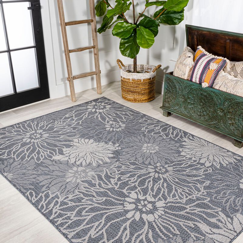 Bahamas Modern All Over Floral Indoor/Outdoor Area Rug