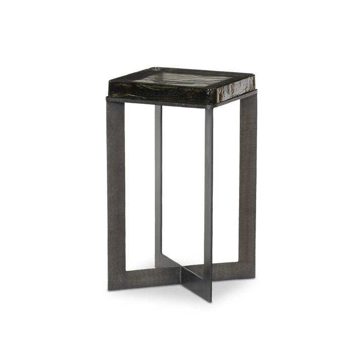 Lennie Cast Glass End Table