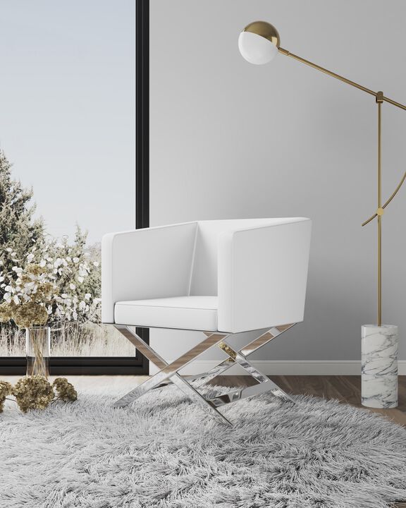 Hollywood White Accent Chairs (Set of 2)