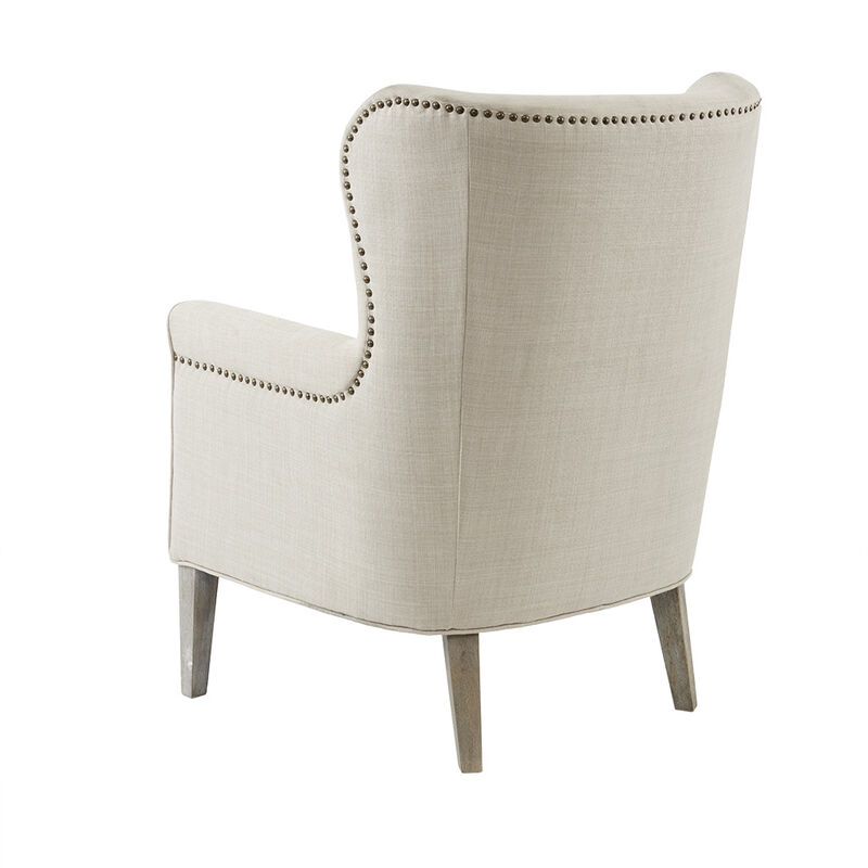 Gracie Mills Debbie Transitional Upholstered Wingback Chair
