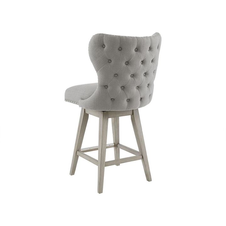 Belen Kox Elegant High Wingback Swivel Counter Stool, Belen Kox