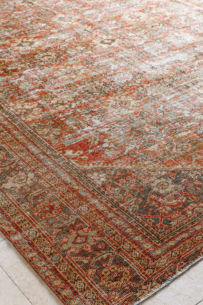 District Loom Antique Persian Mahal Area Rug- Carter