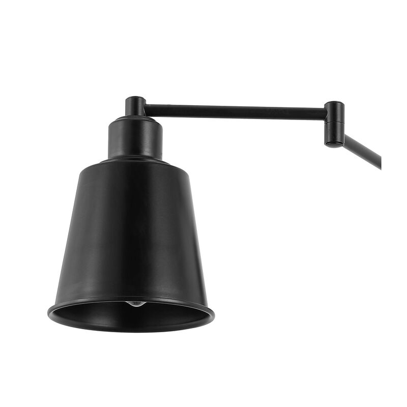 Cary Iron Contemporary Swing Arm LED Wall Sconce