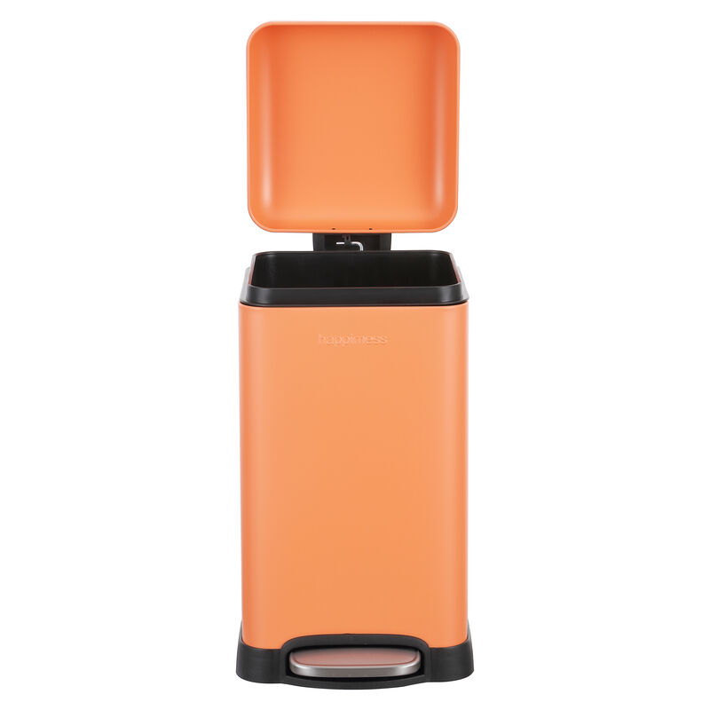 Betty Retro Mini 3.2-Gallon Step-Open Trash Can, Carrot Cake