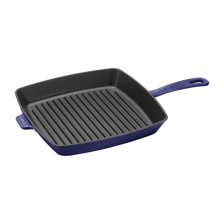 Staub Cast Iron 12-inch Square Grill Pan - Basil