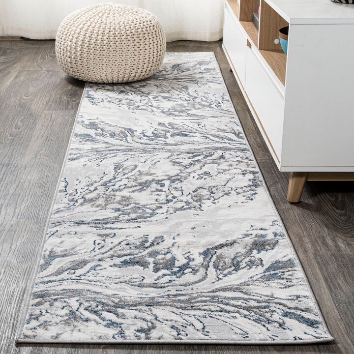 Swirl Marbled Abstract Area Rug