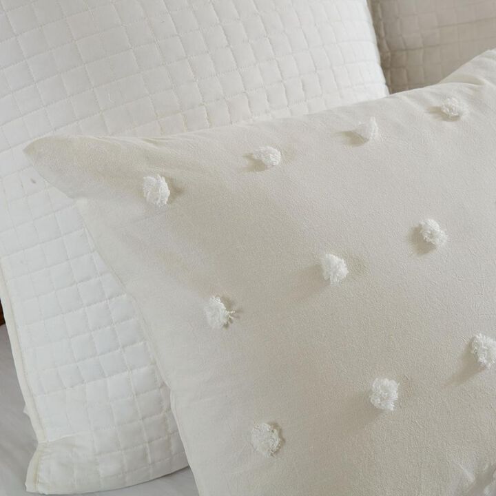 Belen Kox Ivory Cotton Comforter Set, Belen Kox