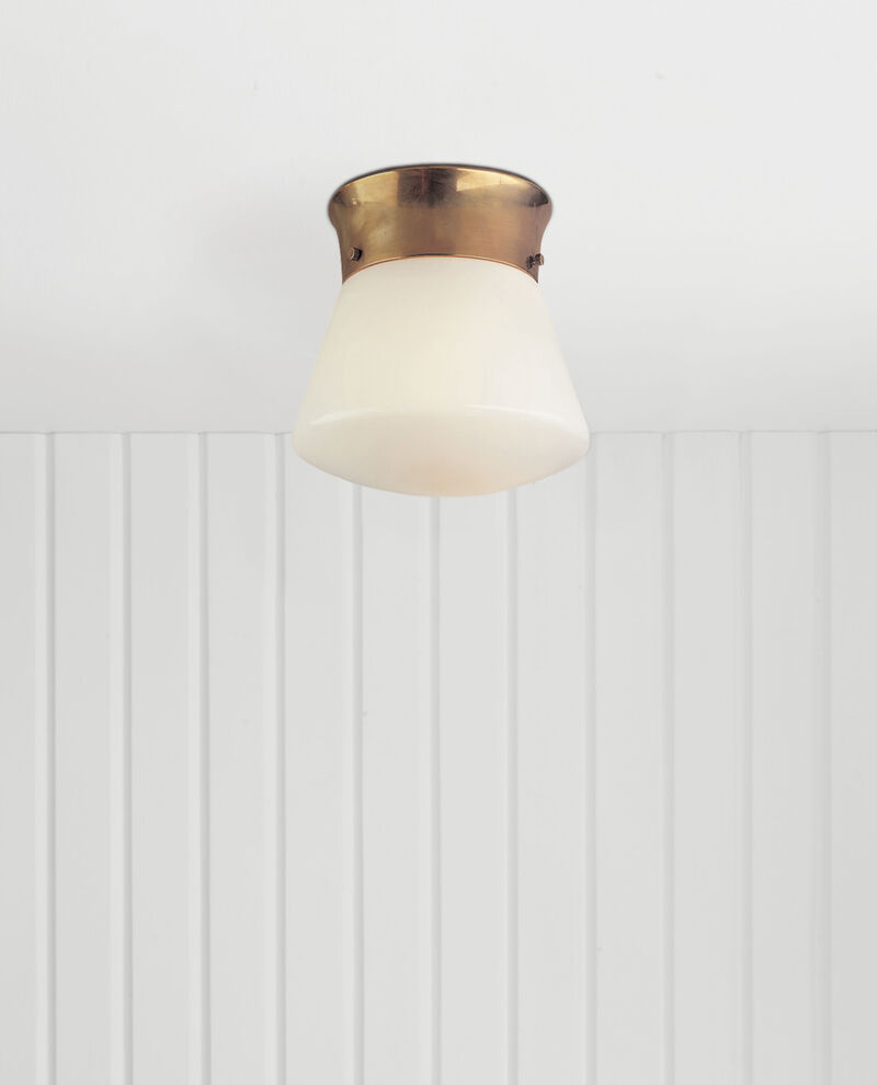 Perry Street Ceiling Light in Antique Brass