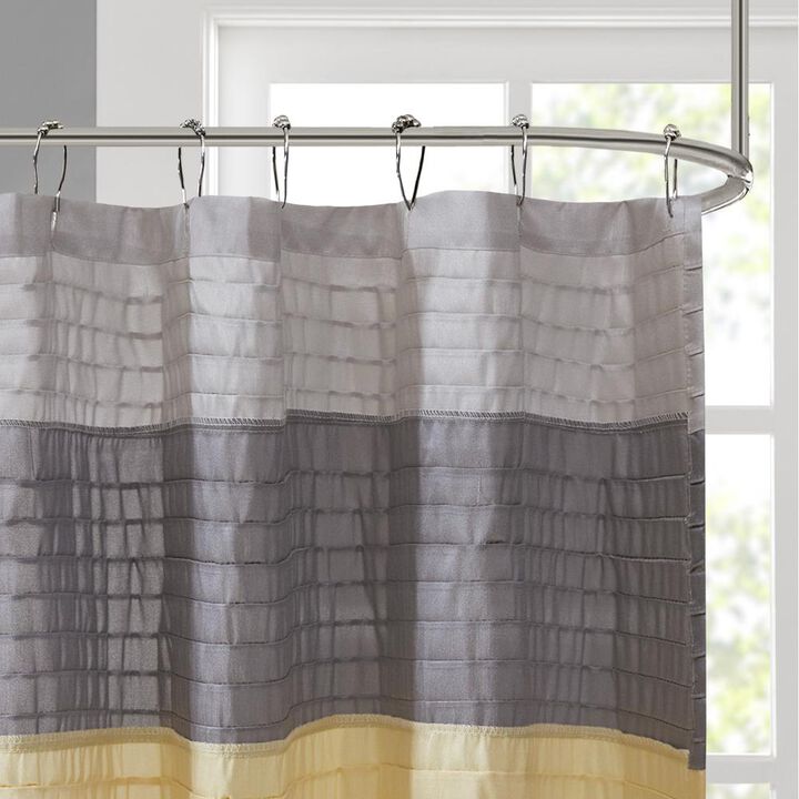 Belen Kox SilkEssence Colorblock Shower Curtain, Belen Kox