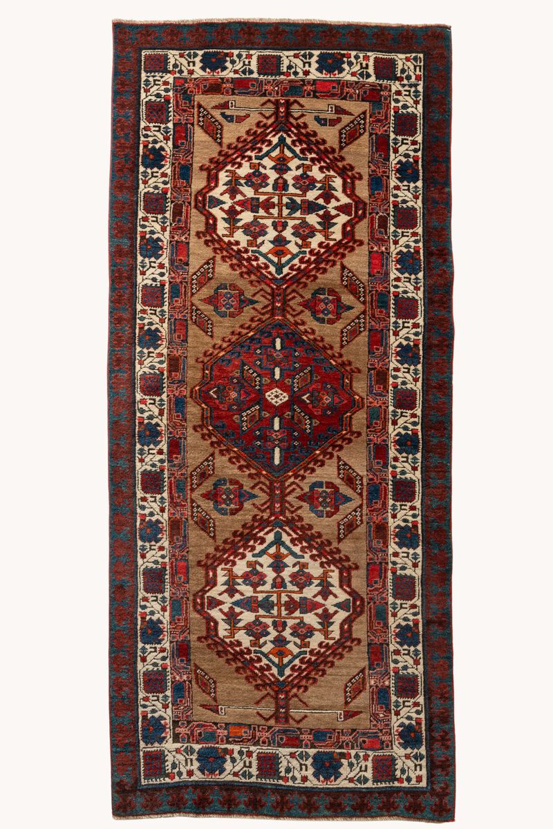 District Loom Vintage Serab Camel Hair Runner Rug-Broadview