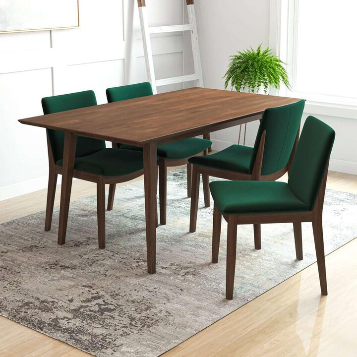 Ashcroft Furniture Co Levi Modern Style Solid Wood Rectangular Dining Kitchen Table