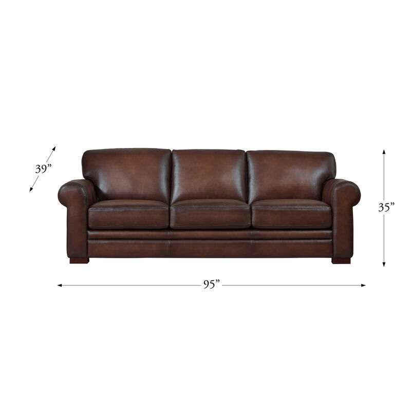 Brookfield Top Grain Leather Sofa