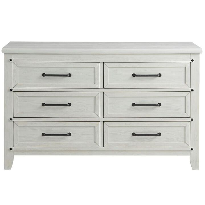 Soho Baby Ellison 6Dr Dresser Rustic White