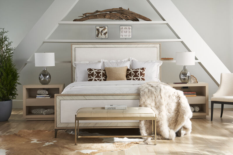 Tideline Bone & Linen King Upholstered Bed