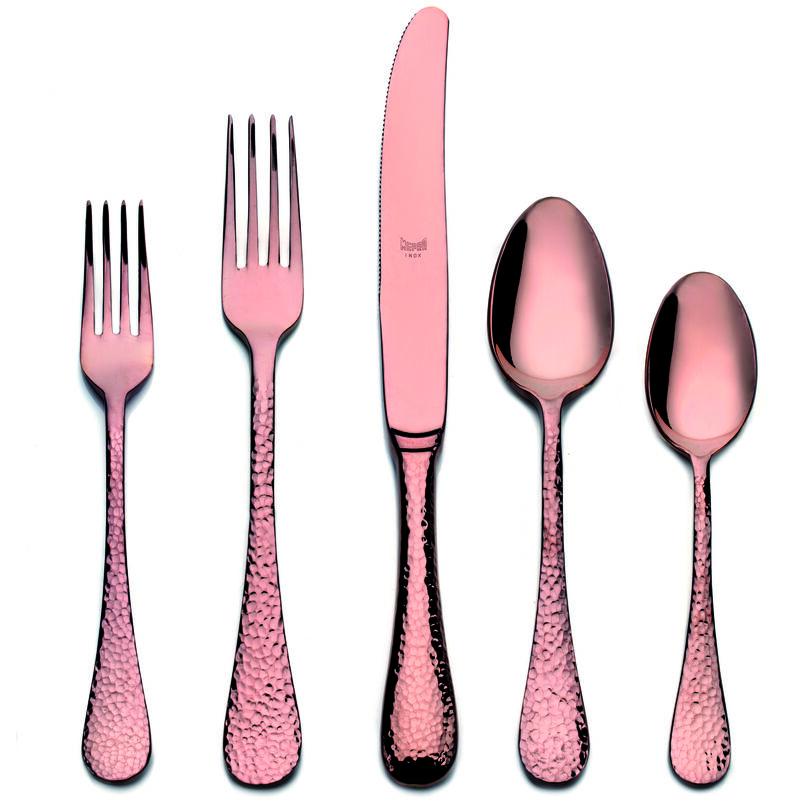 Epoque 5 Piece Flatware Set in Bronze