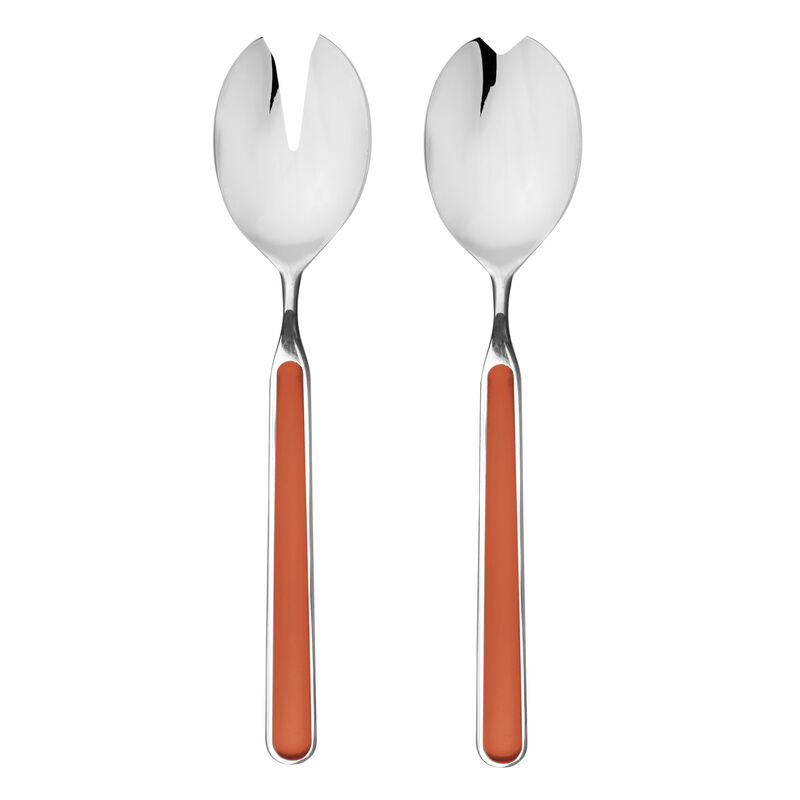 Fantasia 2-Piece Salad Serving Set in Rust