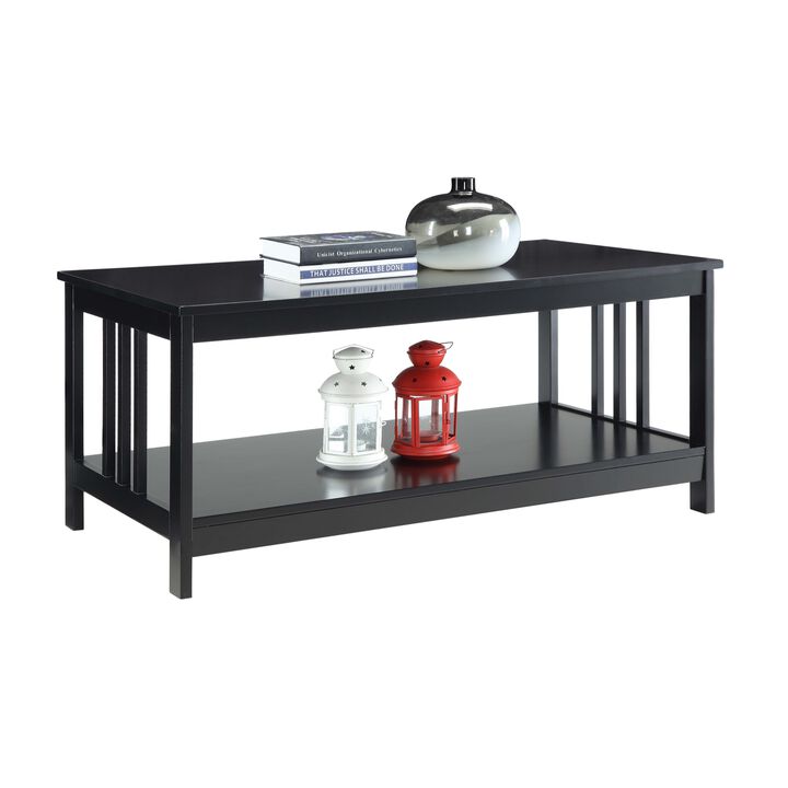 Mission Coffee Table with Shelf