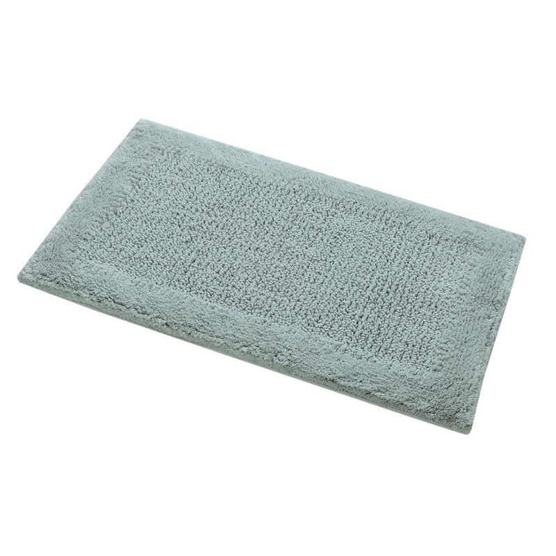 Knightsbridge Naples 220 GSF Non Skid Back Bath Rug 21 x 34 - Light Blue