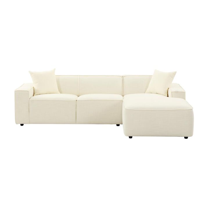 Belen Kox Ivory Elegance Sectional, Belen Kox