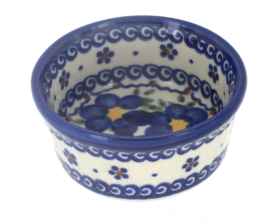 Blue Rose Polish Pottery Butterfly Small Bowl