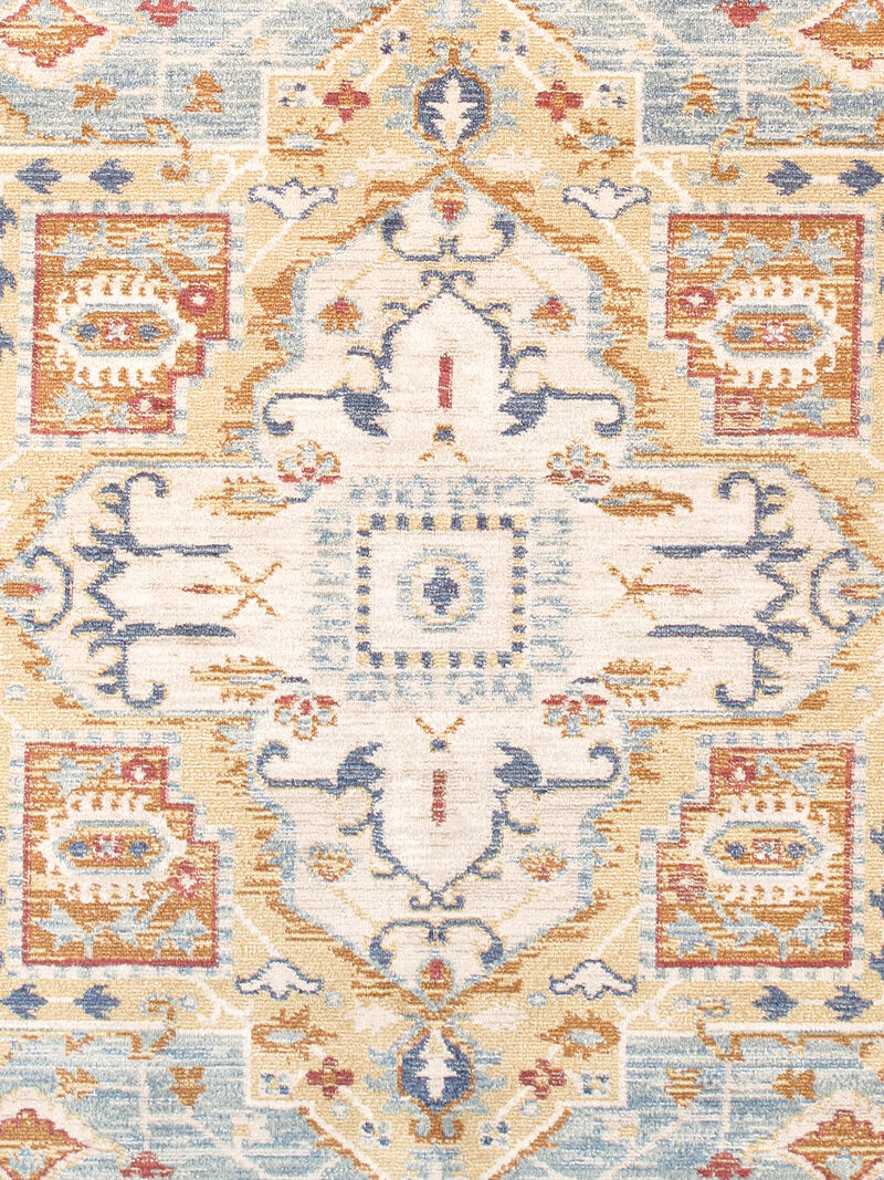 Pasargad Home Turkish Heritage Design L. Blue Area Rug-12' 0" X 15' 0"