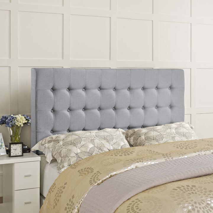 Modway - Tinble Queen Upholstered Fabric Headboard Sky Gray