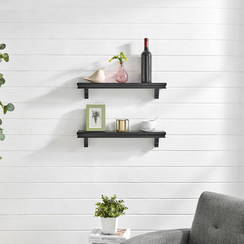 24 in Floating Display Ledge Shelves (Set of 2)