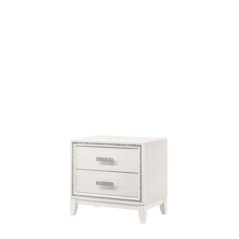 Haiden Nightstand, White Finish