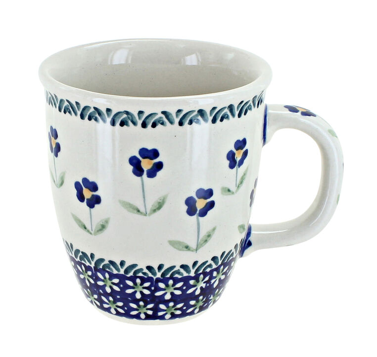 Blue Rose Polish Pottery Festive Fir Coffee Mug