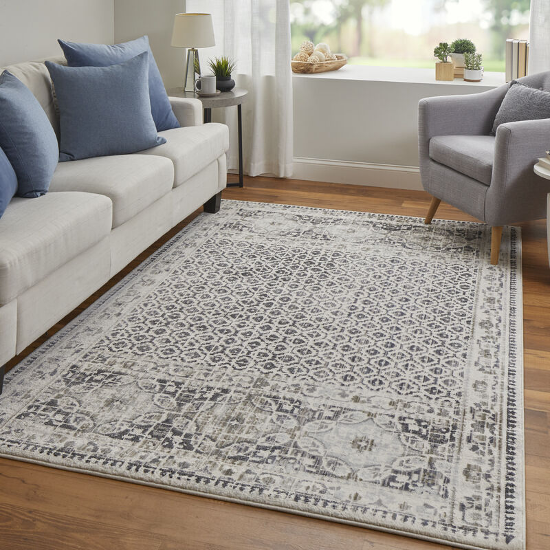 Kano 3874F Ivory/Taupe/Gray 2'2" x 3' Rug