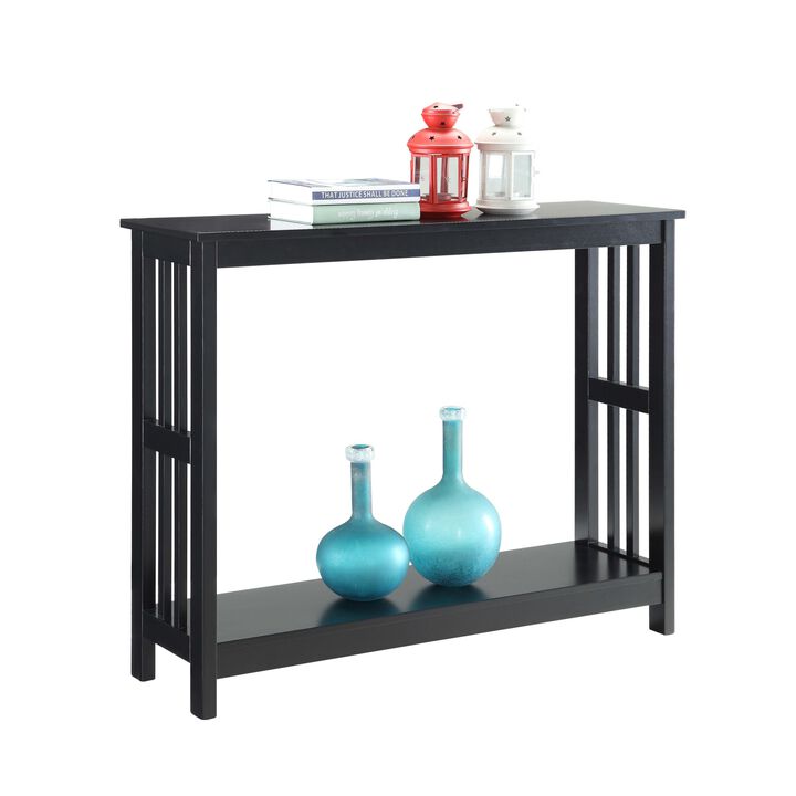 Mission Console Table with Shelf
