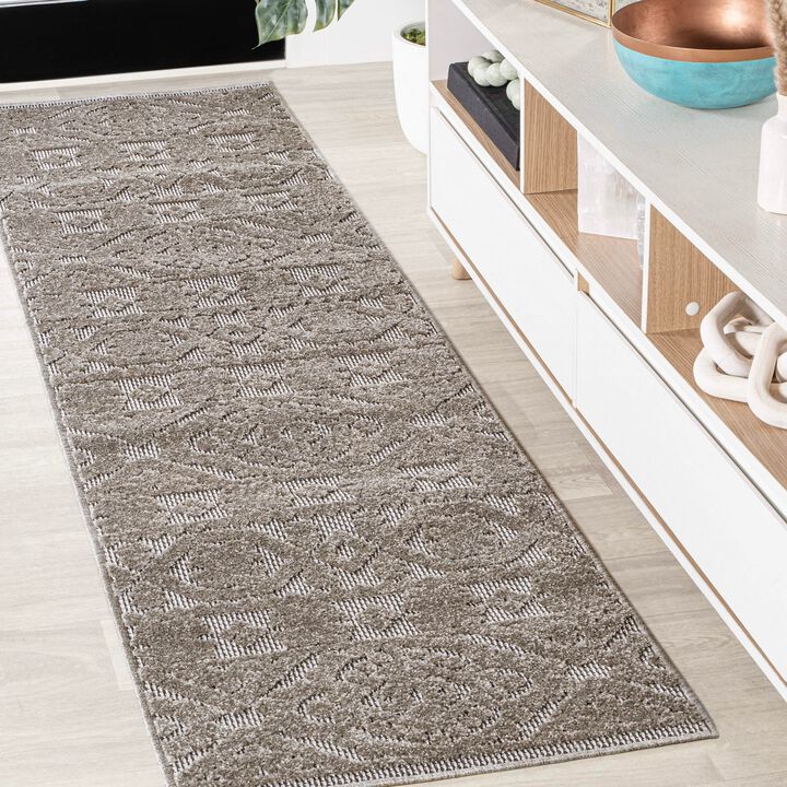 Citta High-Low Pile Mediterranean Tile Area Rug