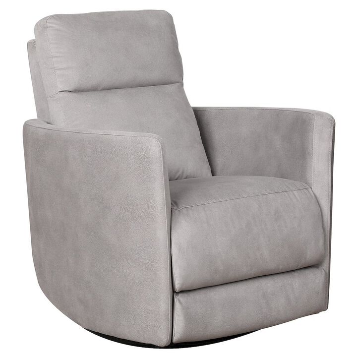 Ashcroft Furniture Lawson Swivel Glider Linen Recliner Chair - Latte