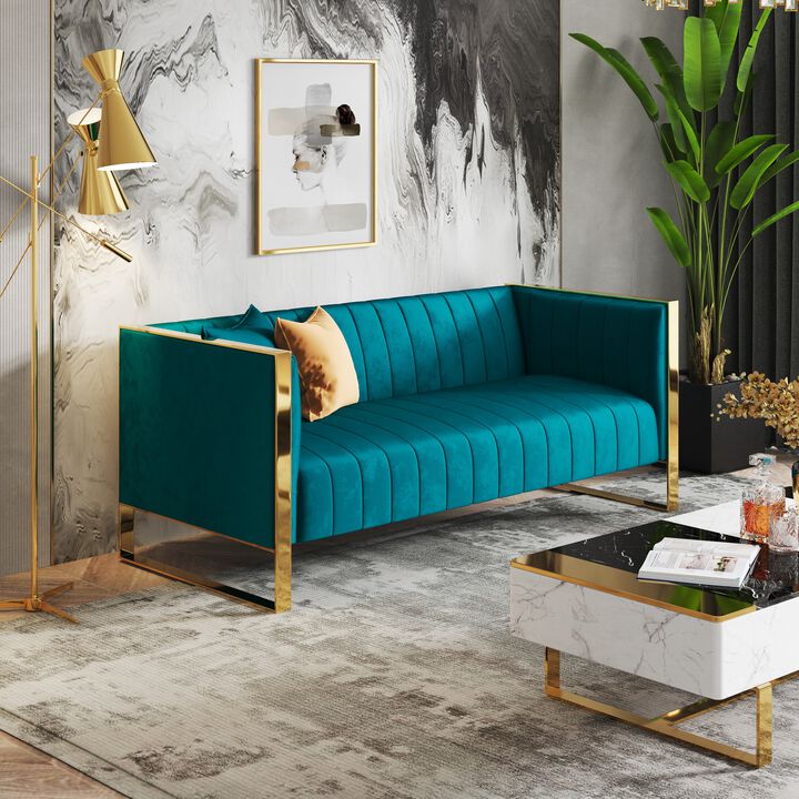 Trillium Blue Sofa