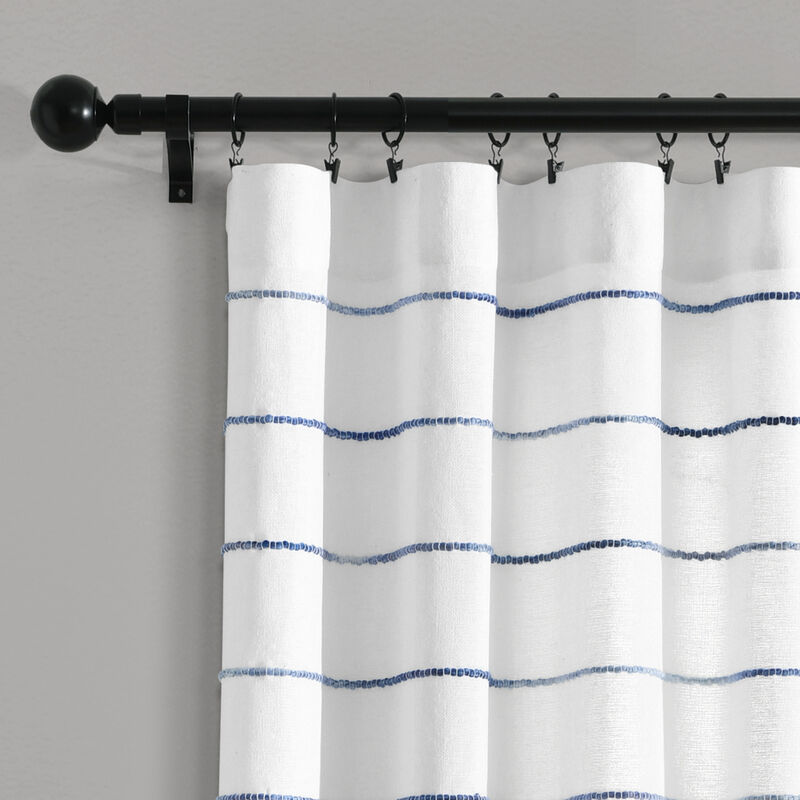 Ombre Stripe Yarn Dyed Cotton Window Curtain Panels