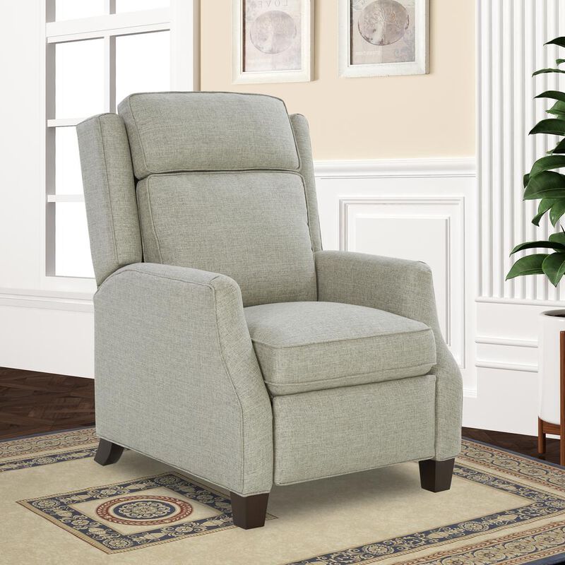 Barcalounger Nixon Recliner, Linen Gray / Fabric