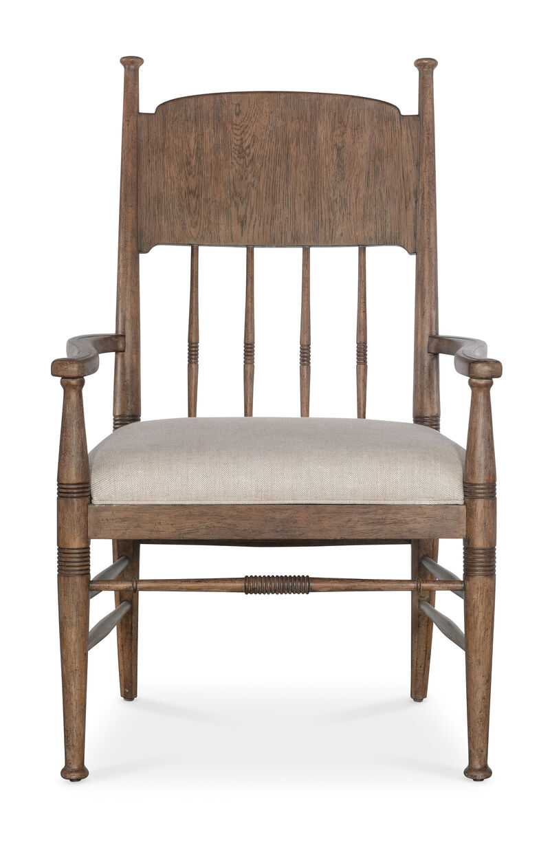 Americana Upholstered Seat Arm Chair