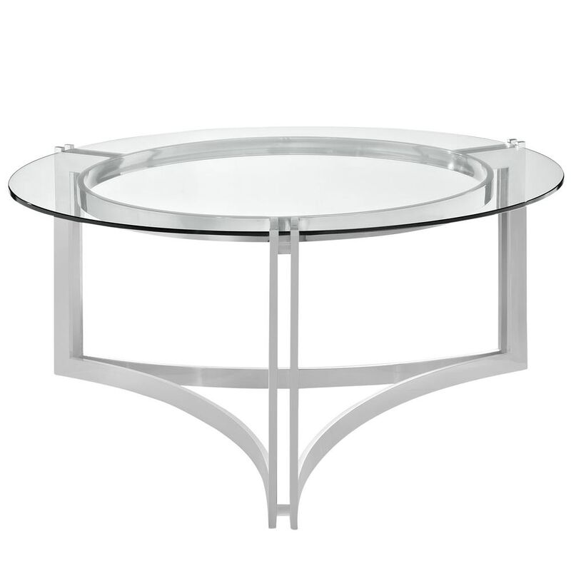 Modway Signet Stainless Steel Coffee Table