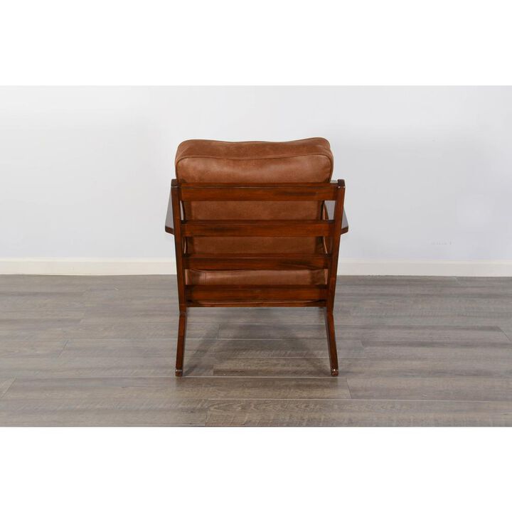 Sunny Designs Santa Fe Mahogany Accent Chair with Cushions in Dark Chocolate