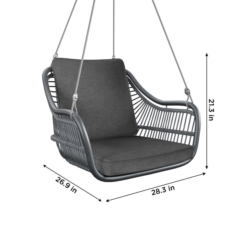 Modern Swing with Seat and Back Cushions