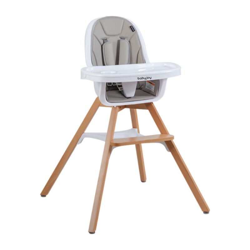 Hivvago 3-in-1 Convertible Wooden Baby High Chair