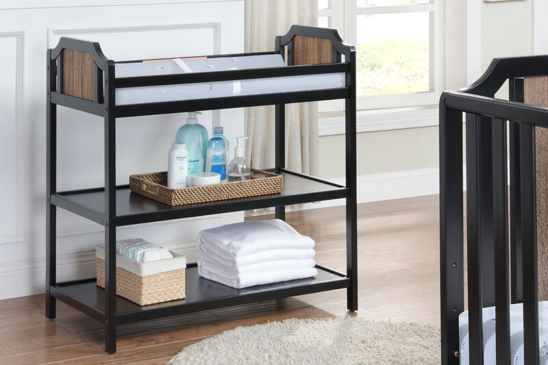 Suite Bebe Brees Changing Table Black/Brownstone