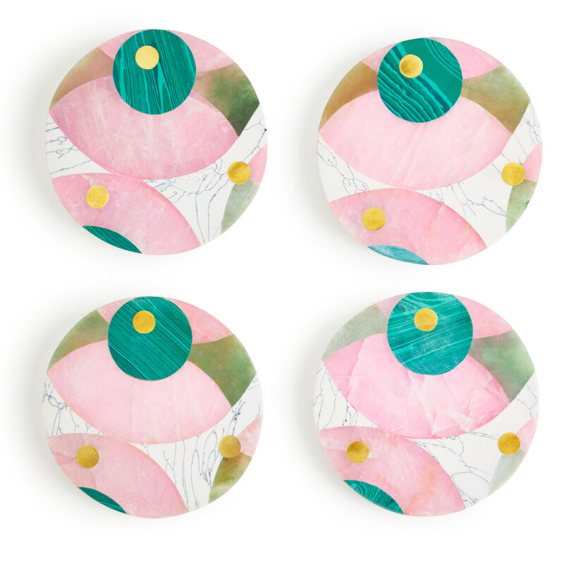 Brilliance Marble Coasters, Set of 4