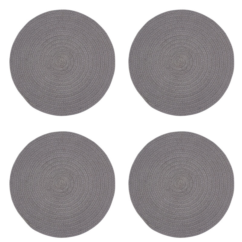 Split P Charcoal Essex Round Placemat Set of 4