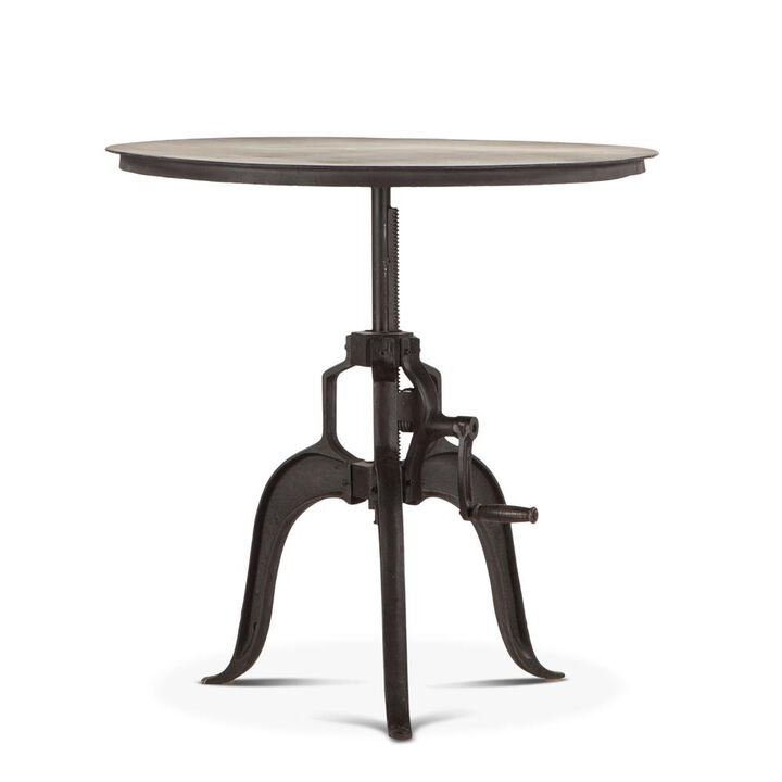 Belen Kox Adjustable Crank Iron Side Table, Belen Kox