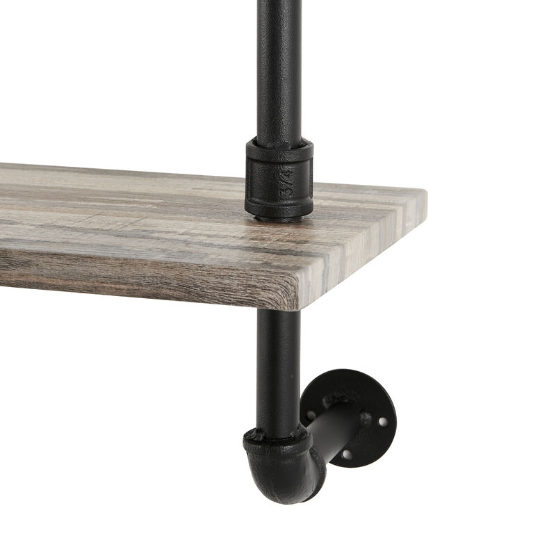 Aurora Three Tier Pipe Shelf Unit