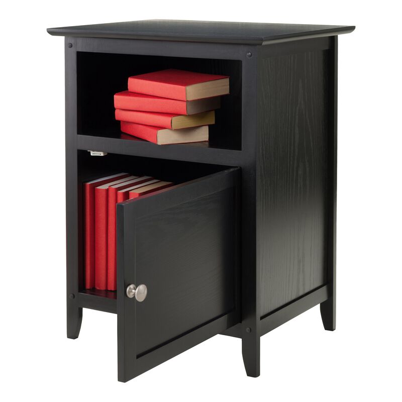 Winsome Wood Henry Accent Table, Black, 19 inches
